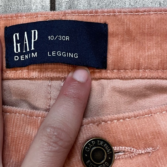 Women’s Gap Pink Skinny Corduroy Pants Size 10/30 - Picture 7 of 7